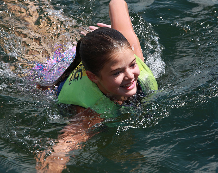 Swimming at Iawah Summer Camp