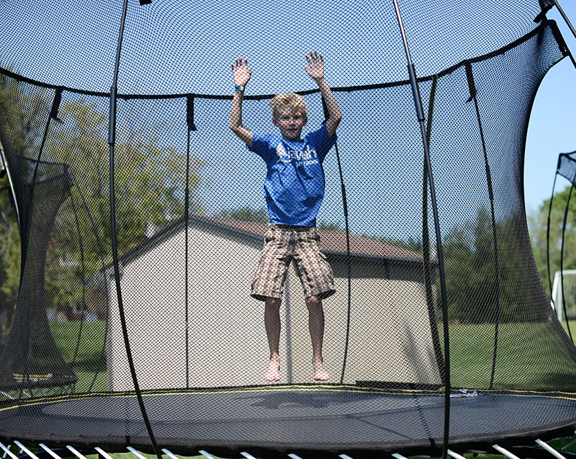 trampoline at Iawah Summer Camp